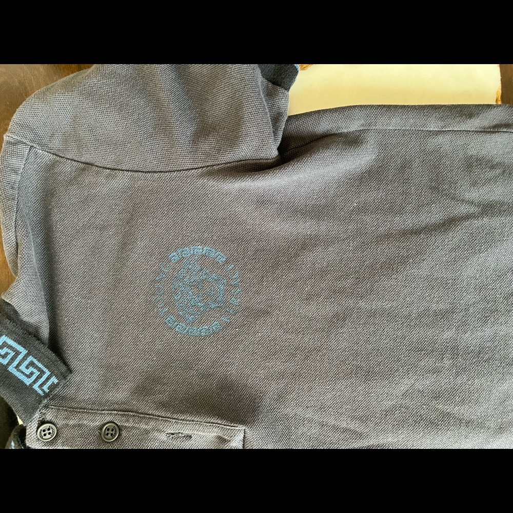 Versace Grey Polo M - Picture 2 of 6